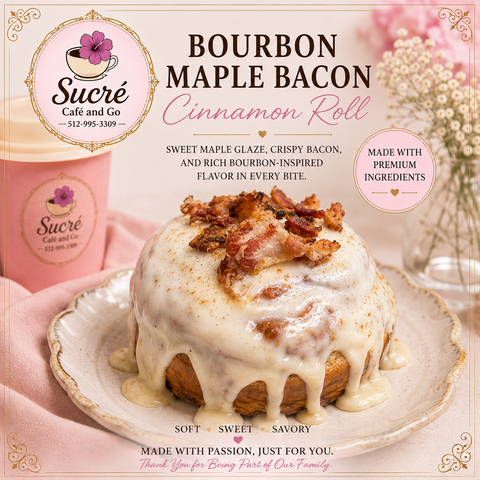 Cinnamon Rolls Specialties - Bourbon Maple Bacon